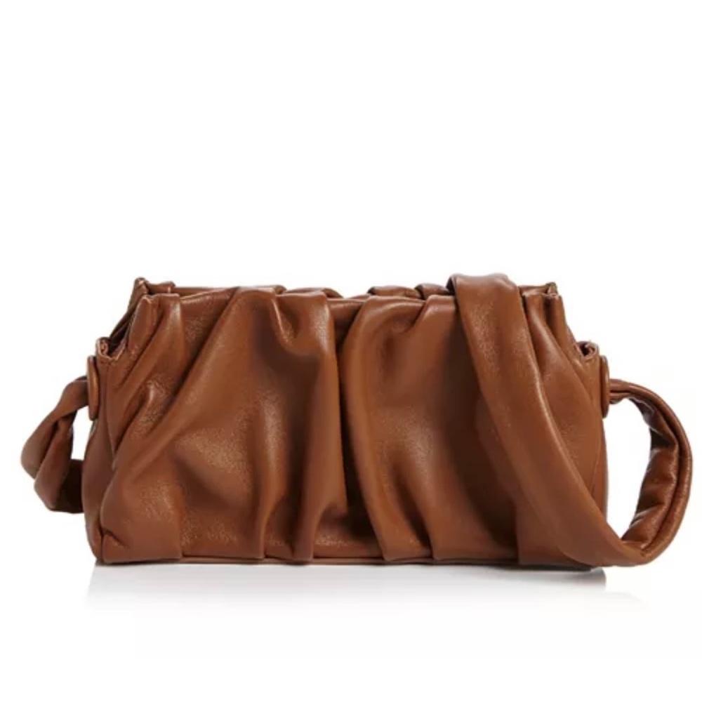 Elleme Vague Pleated Leather Clutch